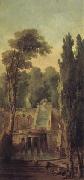 ROBERT, Hubert Landscape with Terrace and Cascade painting